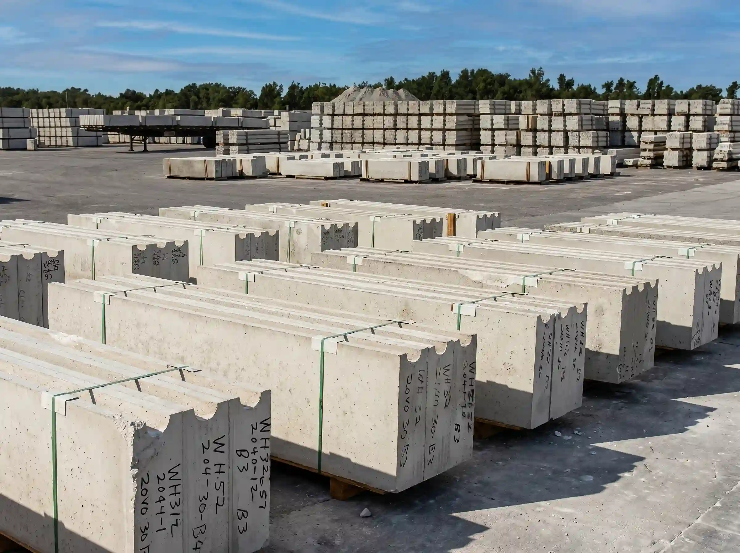 MHE AAC panels prepared for delivery and global supply
