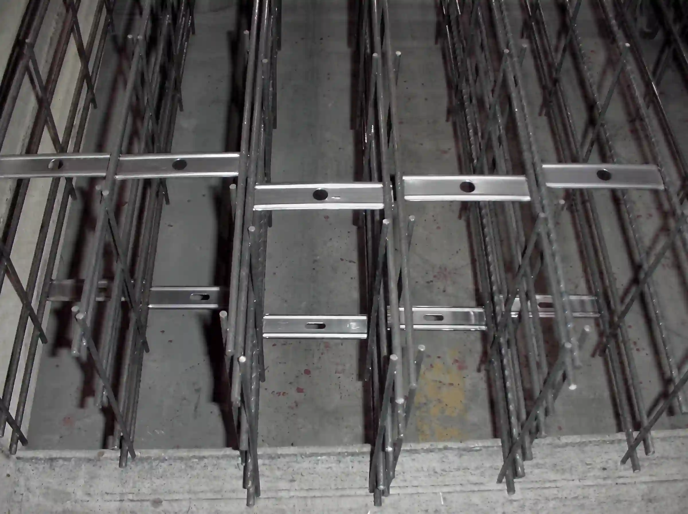 Alternate view of steel cages for AAC panels
