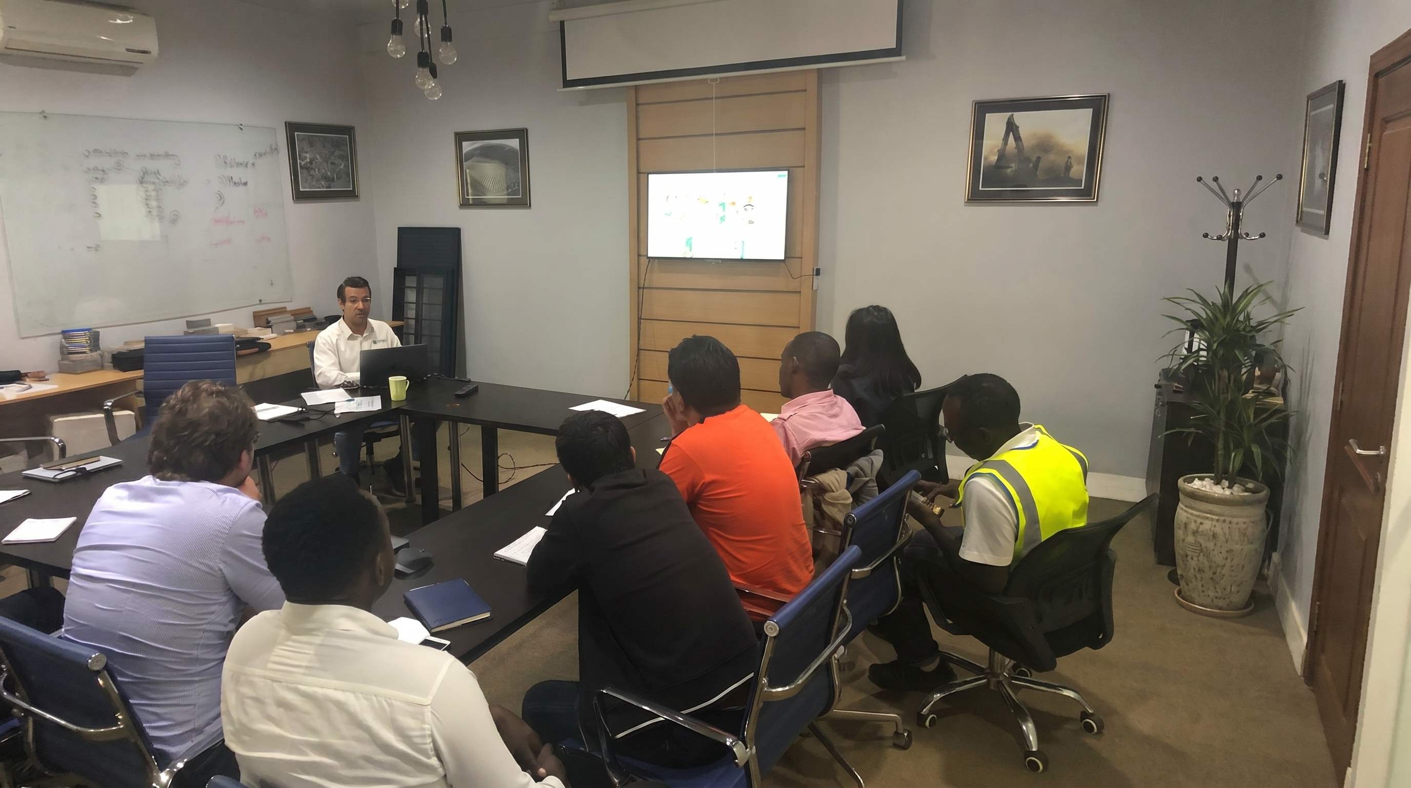 Corporate AAC training in progress